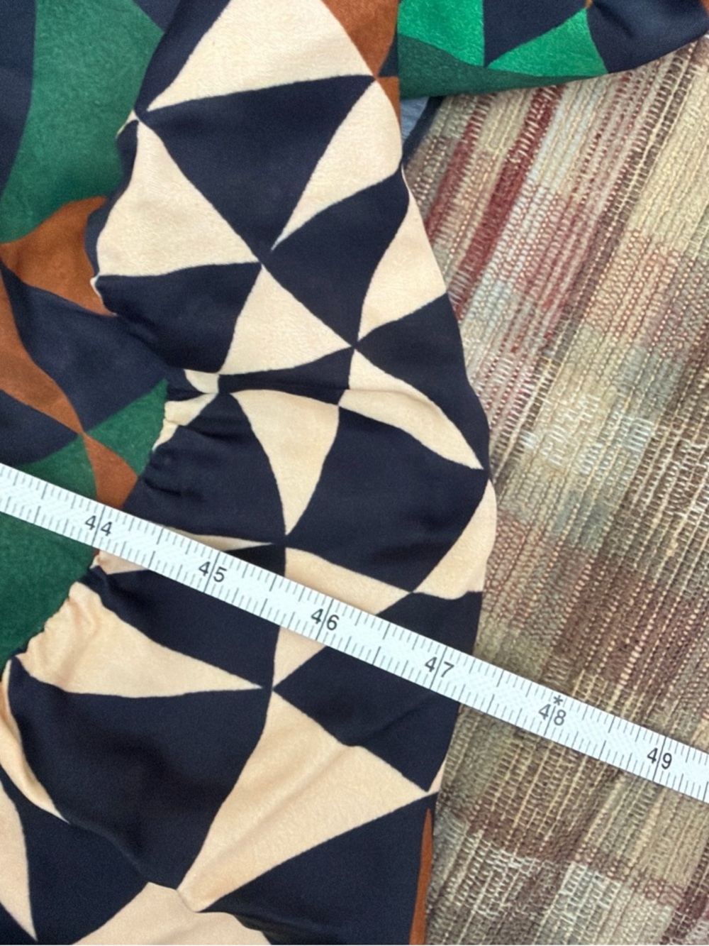 FARM Rio Geometric Print Green, Brown & Cream Maxi Dress - Picture 6 of 6